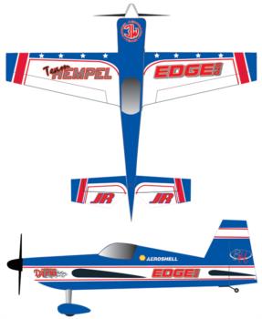 Bill Hempel Edge 540 - blue Graphic Package